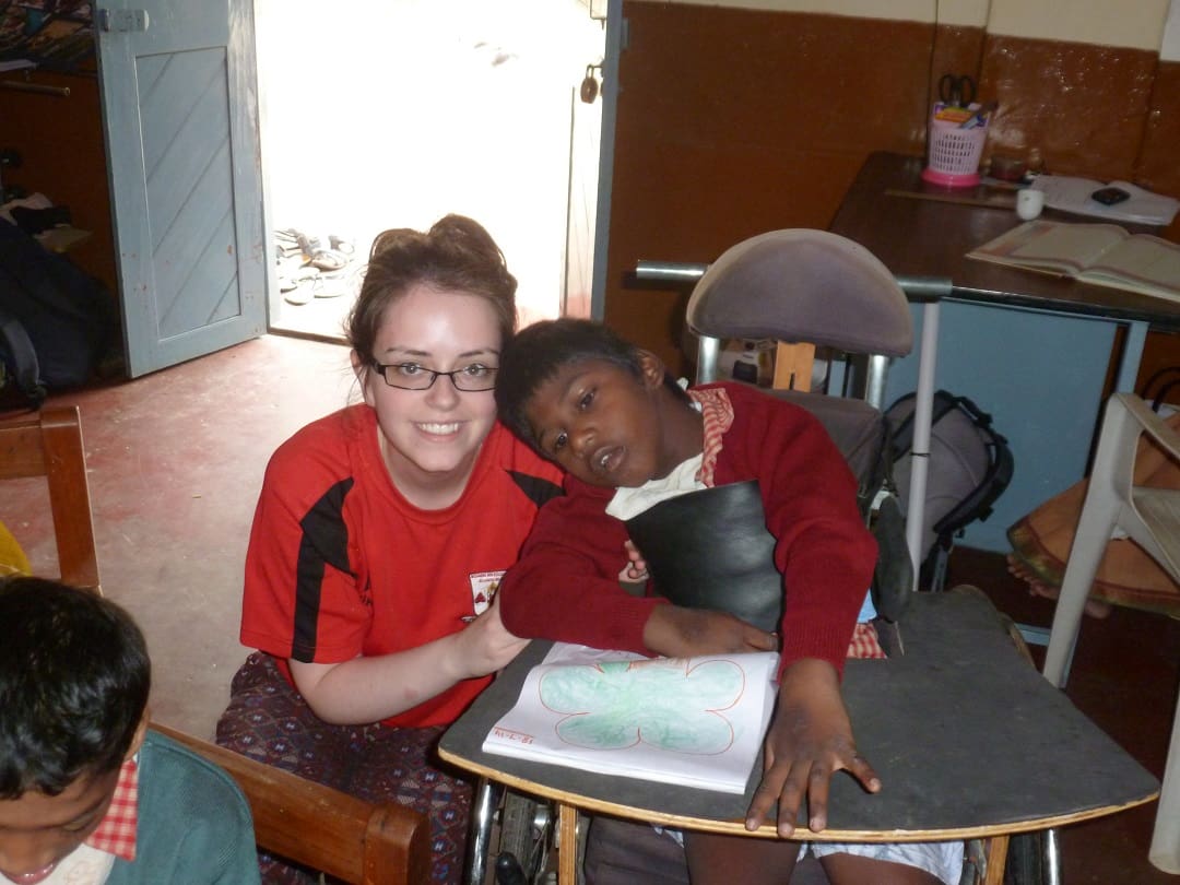 Orlaith McManus working in APD (India)